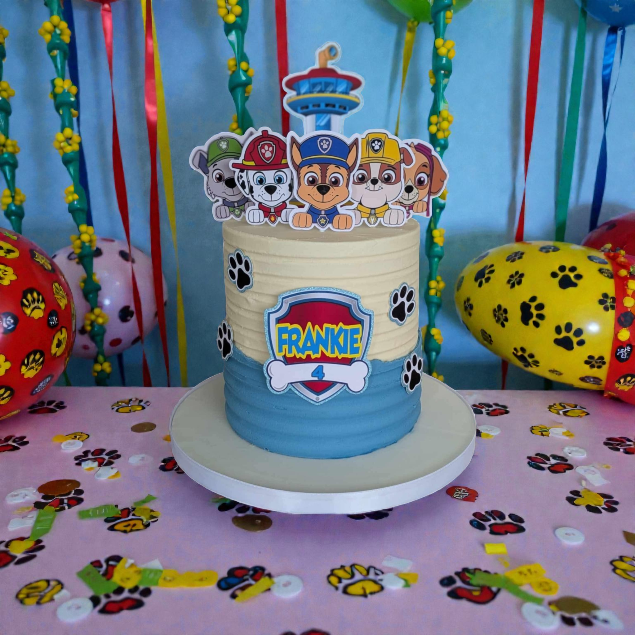 Paw Patrol Birthday Cake Topper – Personalized | TaartToppers