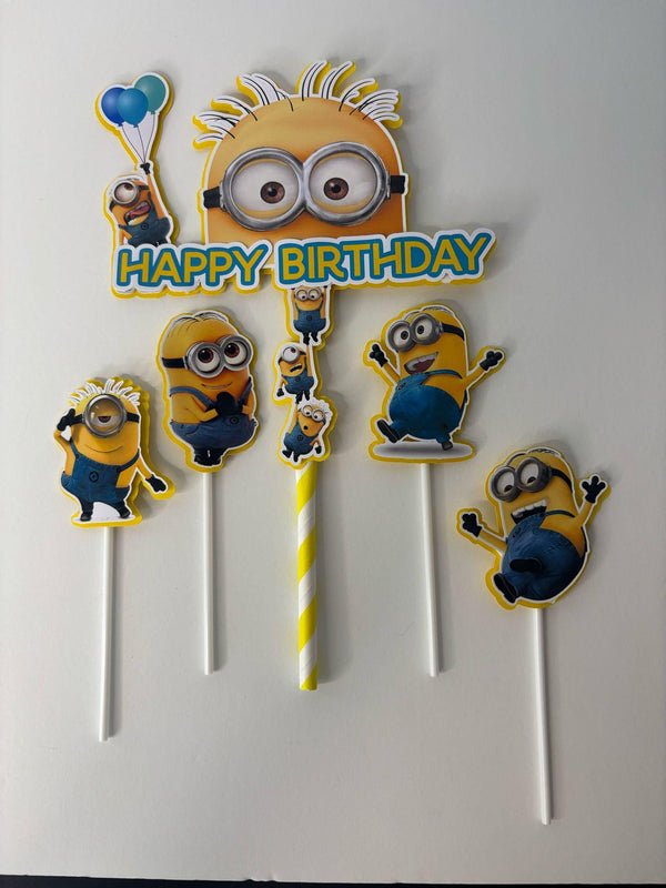 Minions cake topper, personalized Minions cake decoration, topper for bakers, Minions birthday topper, Minions themed party, Minions cake