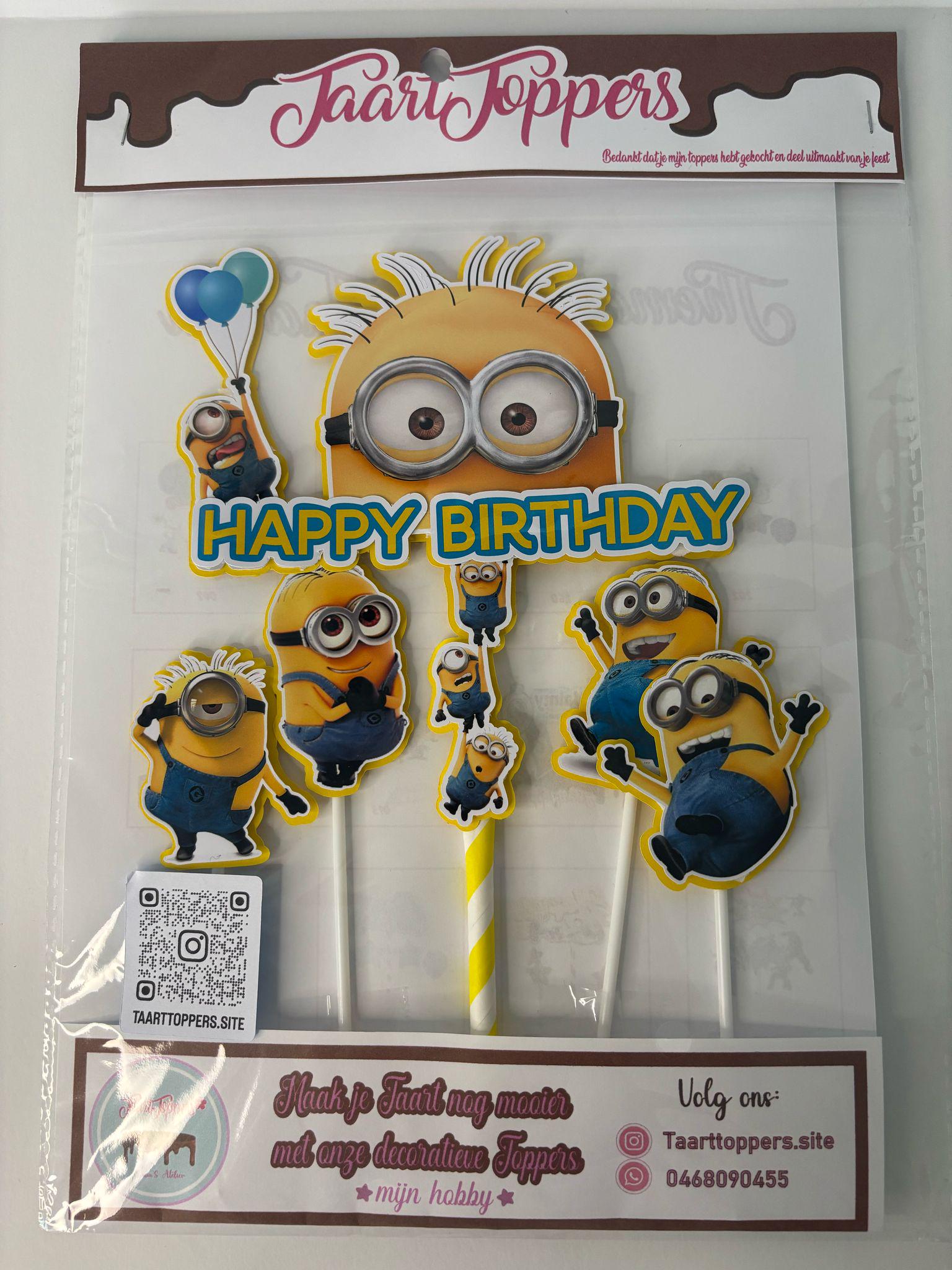 Minions cake topper, personalized Minions cake decoration, topper for bakers, Minions birthday topper, Minions themed party, Minions cake