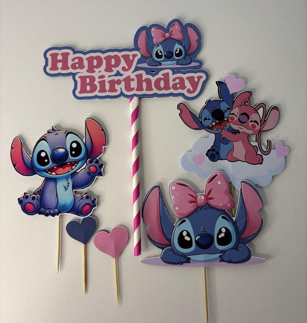 Stitch cake topper, personalized Stitch topper, Stitch cake decoration, topper for pastry chefs, Stitch themed party, Stitch birthday