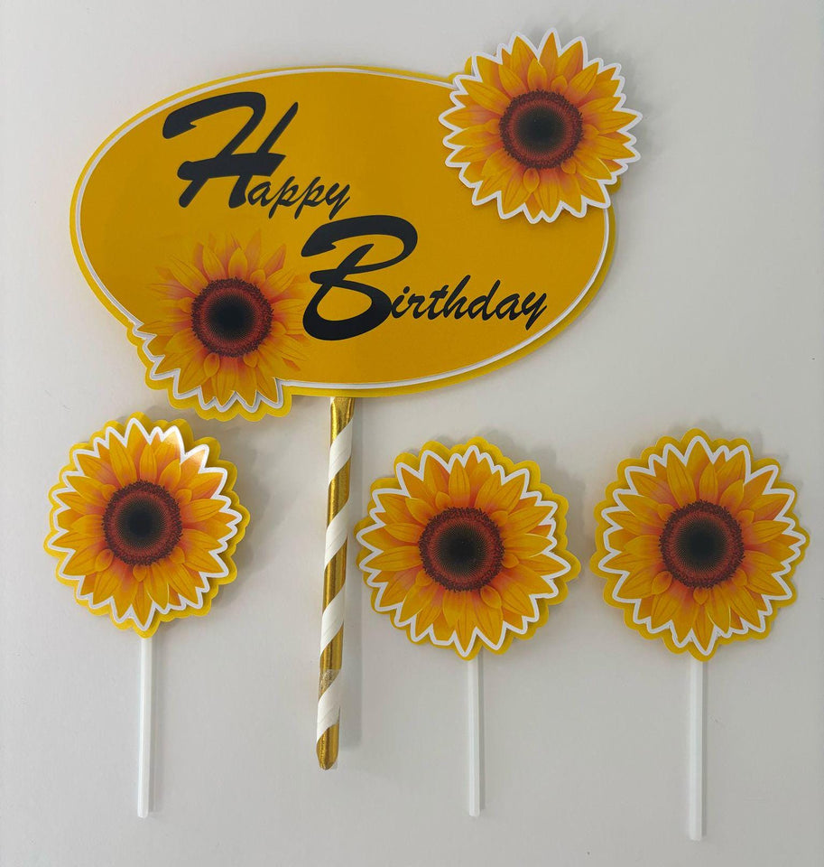 Cake Toppers with Flowers