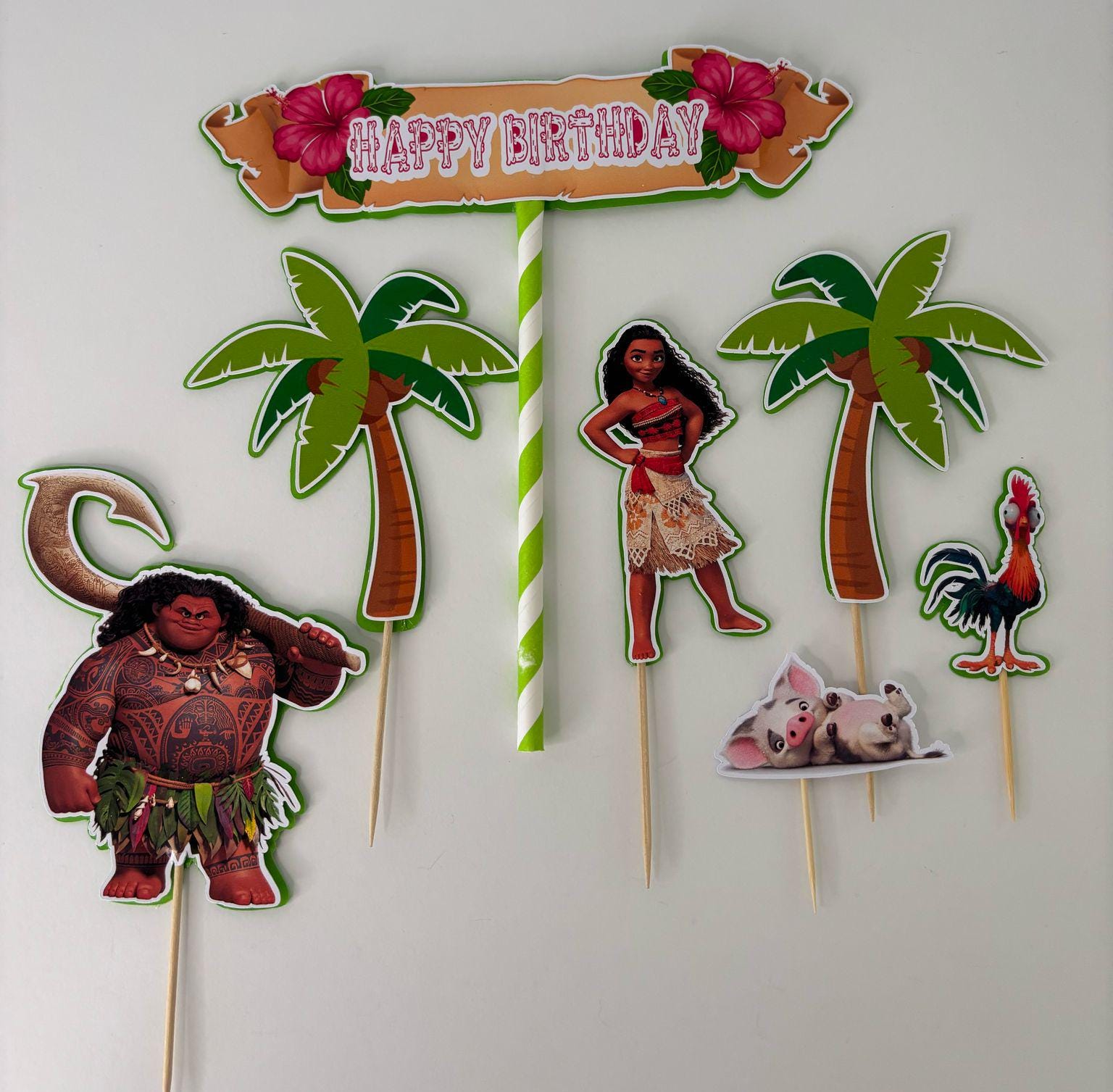Moana cake topper, Moana party, personalized topper, tropical cake decoration, children's cake, topper for confectioners