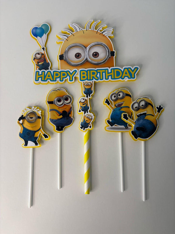 Minions cake topper, personalized Minions cake decoration, topper for bakers, Minions birthday topper, Minions themed party, Minions cake