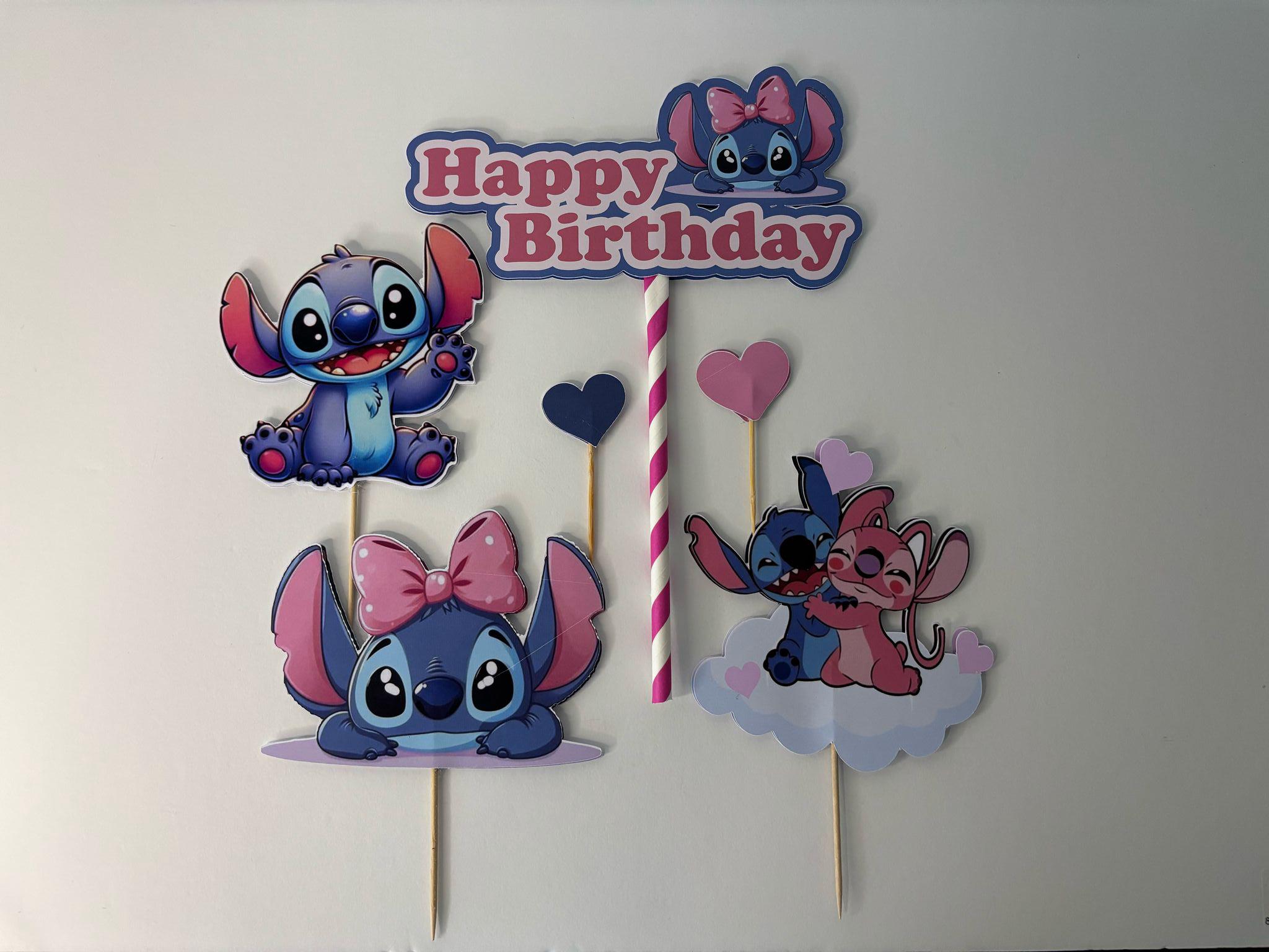 Stitch cake topper, personalized Stitch topper, Stitch cake decoration, topper for pastry chefs, Stitch themed party, Stitch birthday
