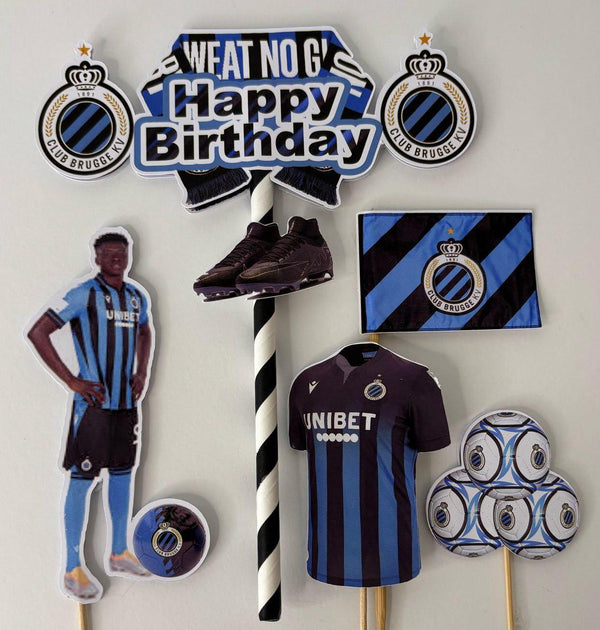 Brugge Football Club Cake Topper – 5 Pieces | 2-Tier Design
