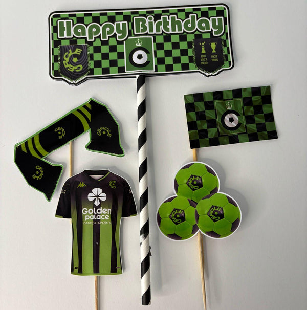 Cercle Football Club Cake Topper – 5 Pieces | 2-Tier Design