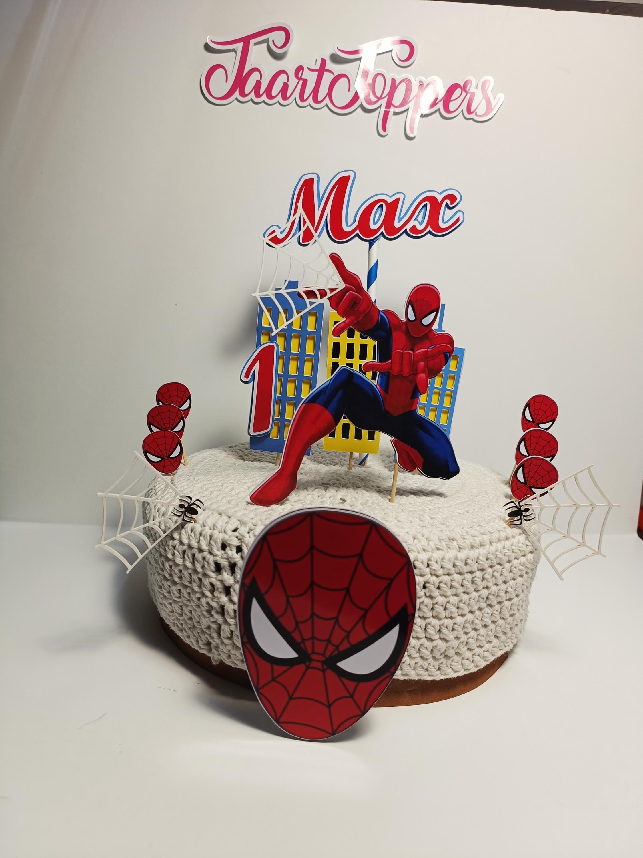 Spiderman cake topper, Spiderman topper, Spiderman cake decoration, Spiderman themed party, superhero themed cake