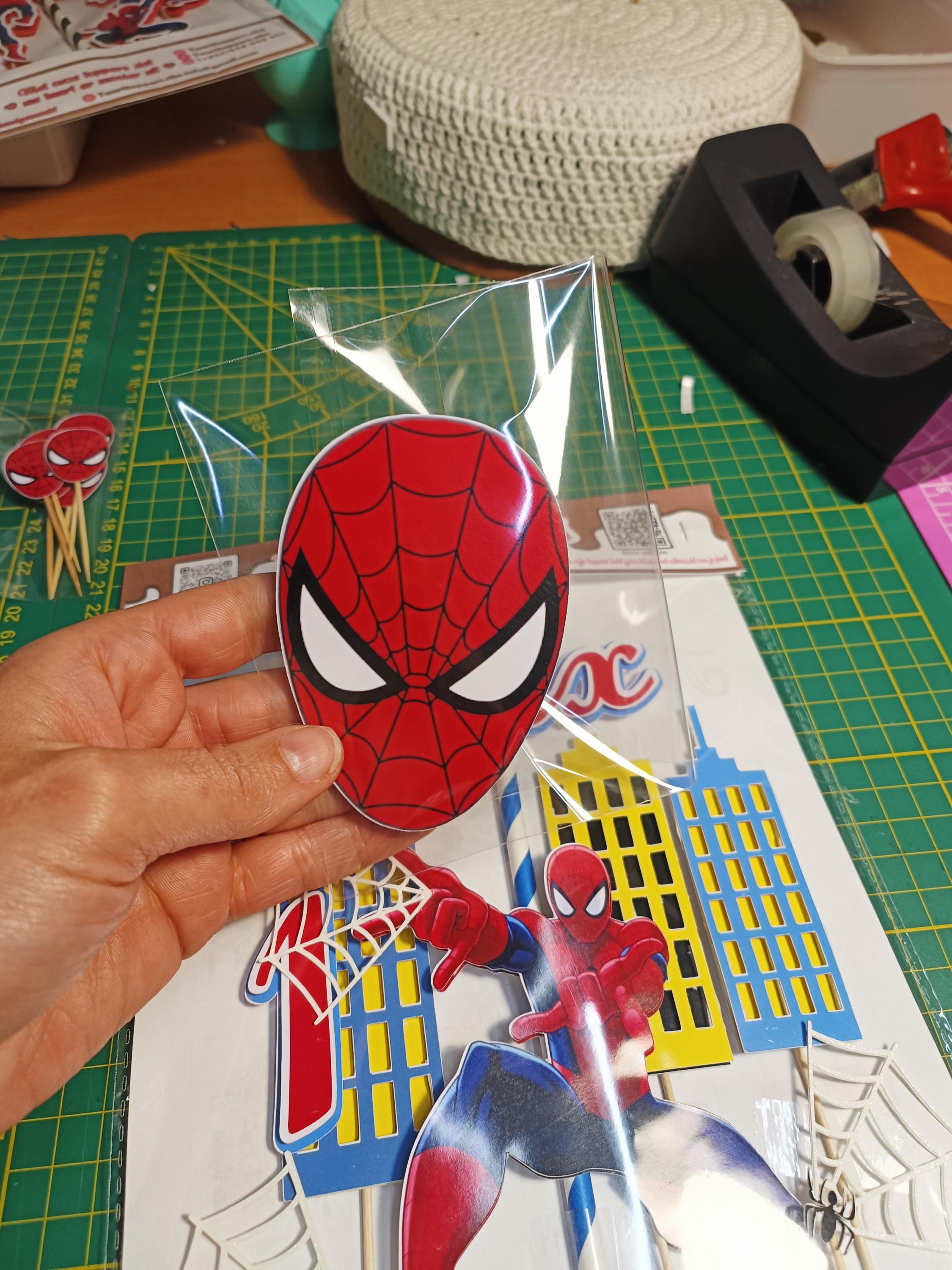 Spiderman cake topper, Spiderman topper, Spiderman cake decoration, Spiderman themed party, superhero themed cake