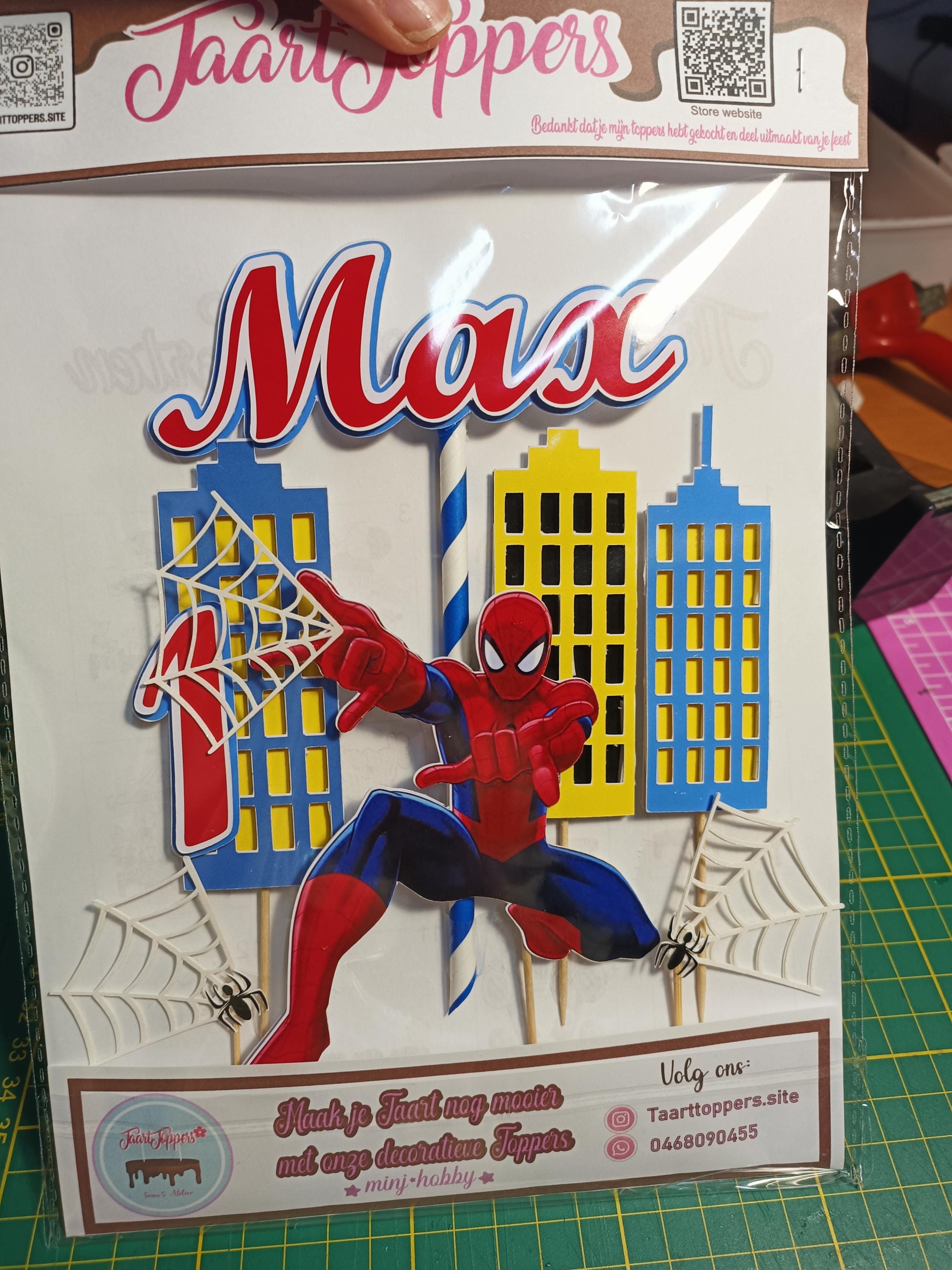 Spiderman cake topper, Spiderman topper, Spiderman cake decoration, Spiderman themed party, superhero themed cake