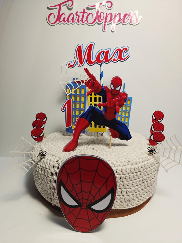 Spiderman cake topper, Spiderman topper, Spiderman cake decoration, Spiderman themed party, superhero themed cake