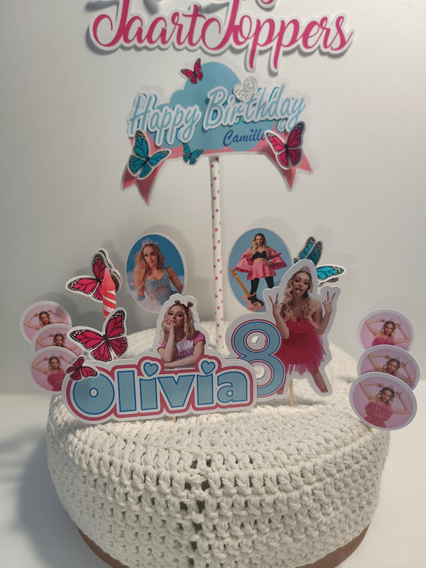 Camille ,personalized cake topper, elegant cake decoration, cake topper for confectionery, themed cake , MUSICA
