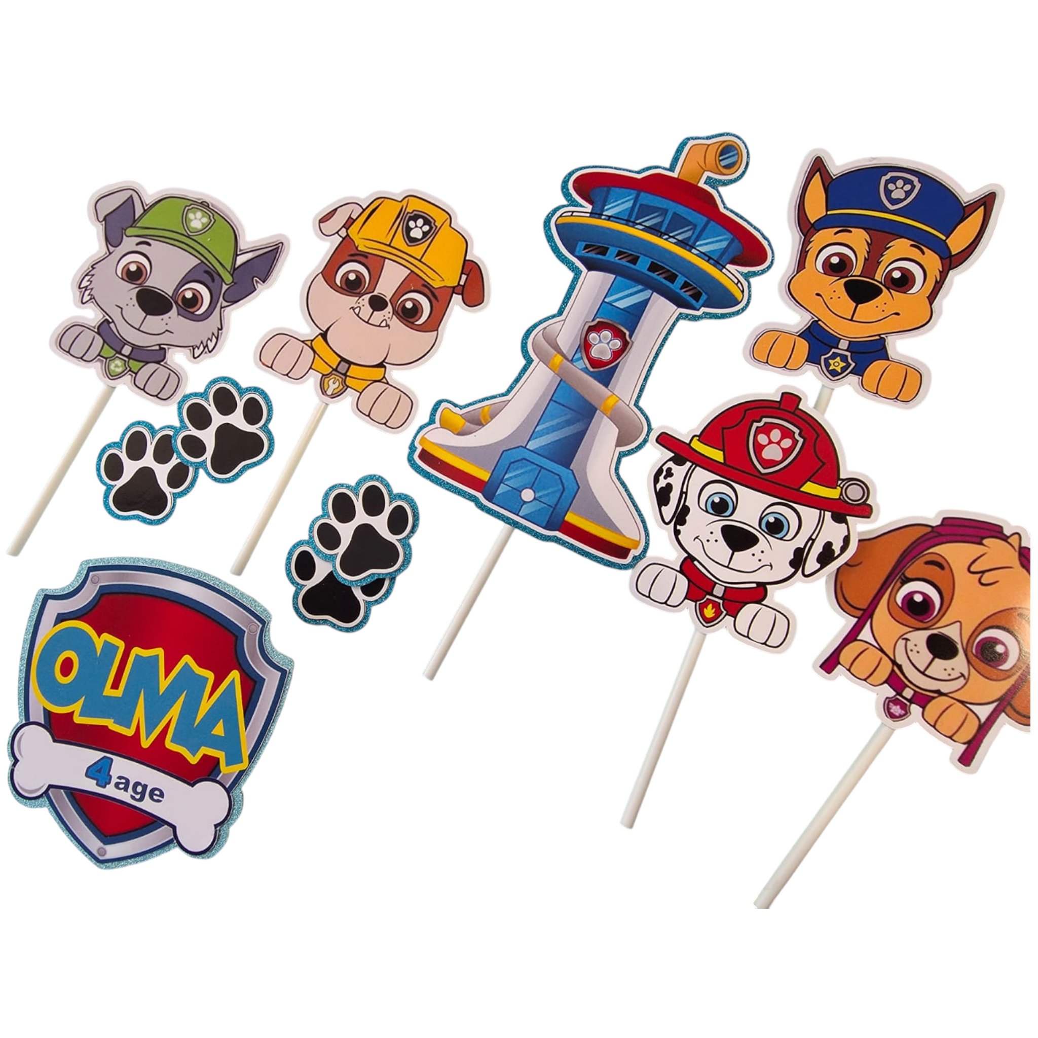 Paw Patrol Birthday Cake Topper – Personalized | TaartToppers