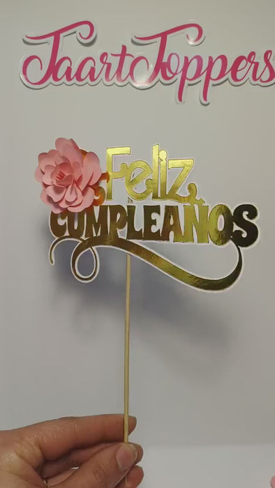 Feliz Compleanos cake topper,  Adorno para tarta, feliz  cake decoration, topper for bakers,Feliz Compleanos themed party,